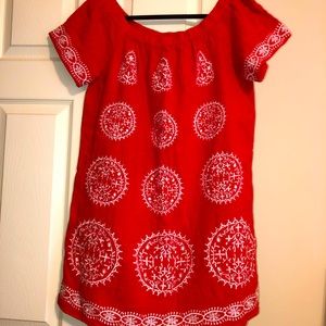 Off the shoulder shift dress